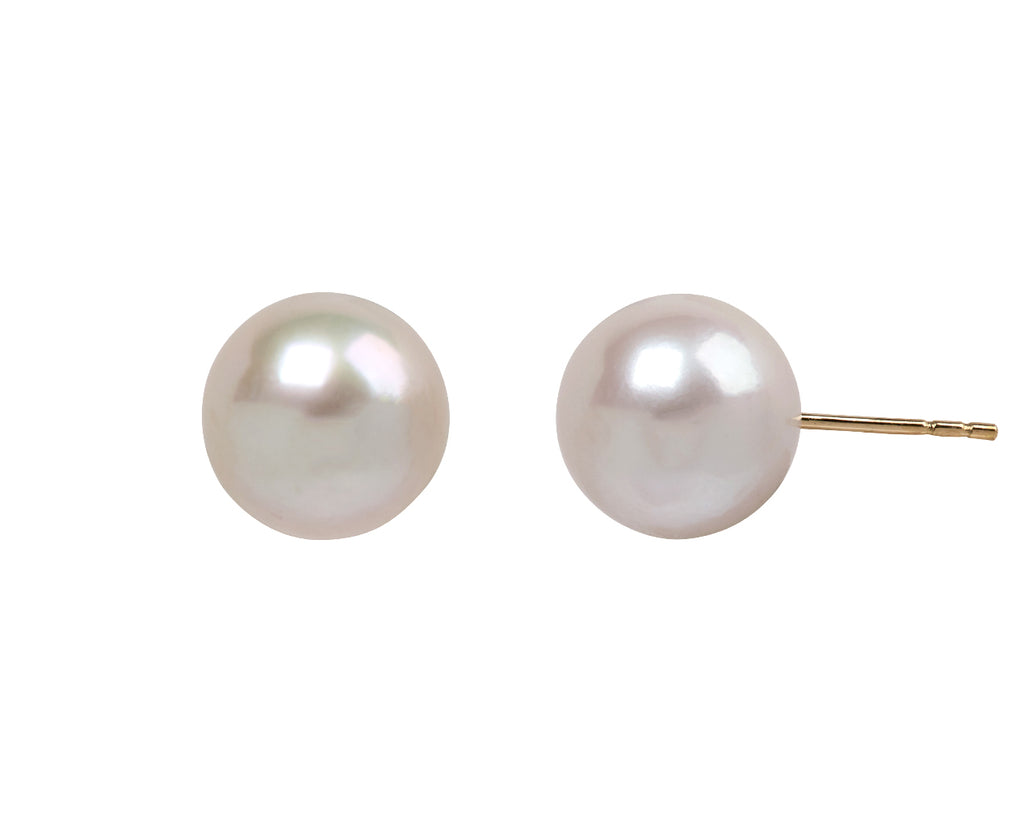 Freshwater Pearl Moon Earrings