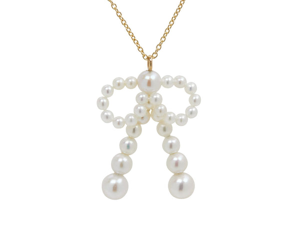 アクセサリー Sophie Bille Brahe pearl necklace 14k La Belle 14kt gold necklace with pearls in gold - Sophie