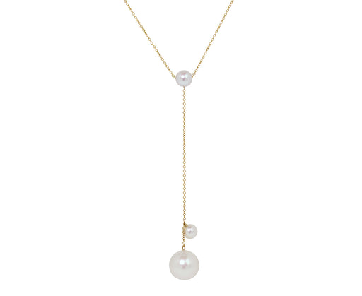 Freshwater Pearl Trois Moon Necklace