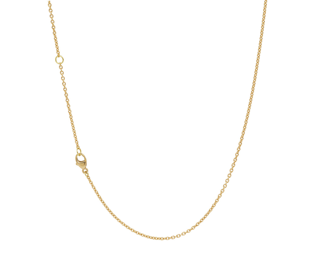 Engraved Diamond Pendant Necklace