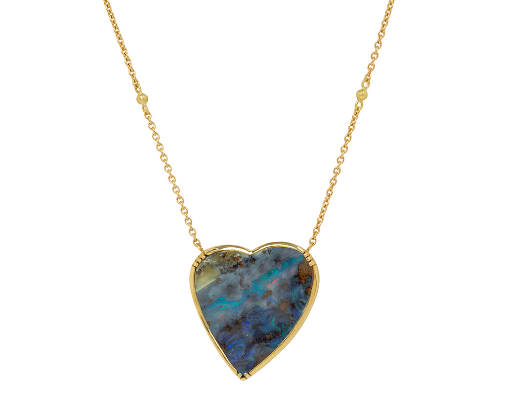Boulder Opal Heart Necklace