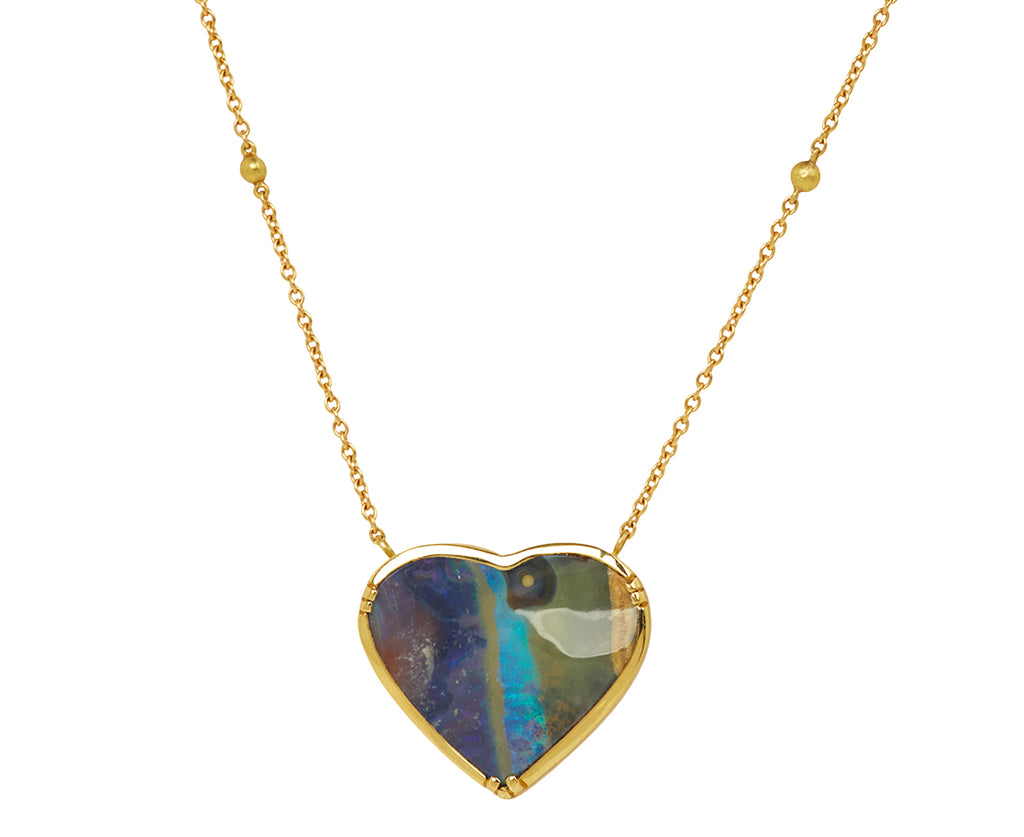 Brooke Gregson Boulder Opal Heart Necklace