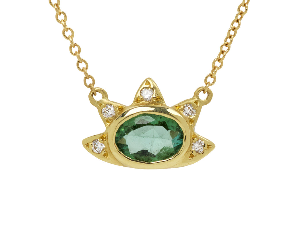 Tourmaline Sun Beam Necklace