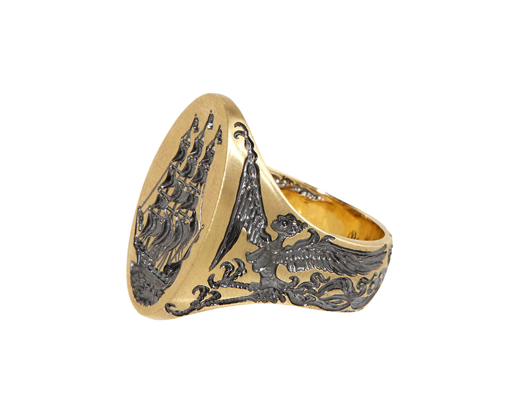 Gold The Sirens Ship Ring