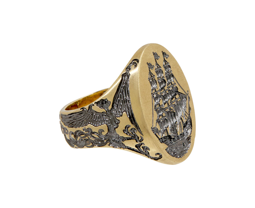Gold The Sirens Ship Ring
