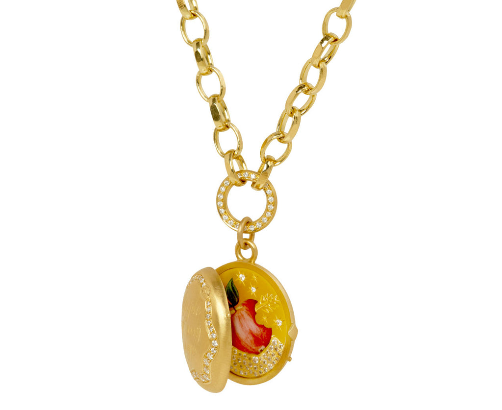 Apple of My Eye Locket Necklace