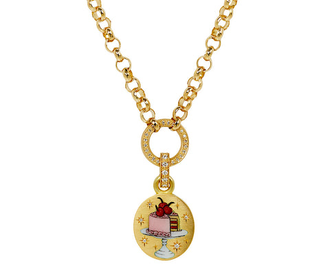 Cece Jewelry A Piece Of Cake Pendant Necklace
