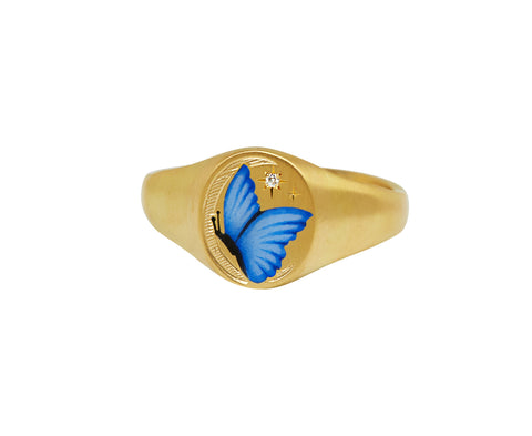 Butterfly and Moon Ring - TWISTonline