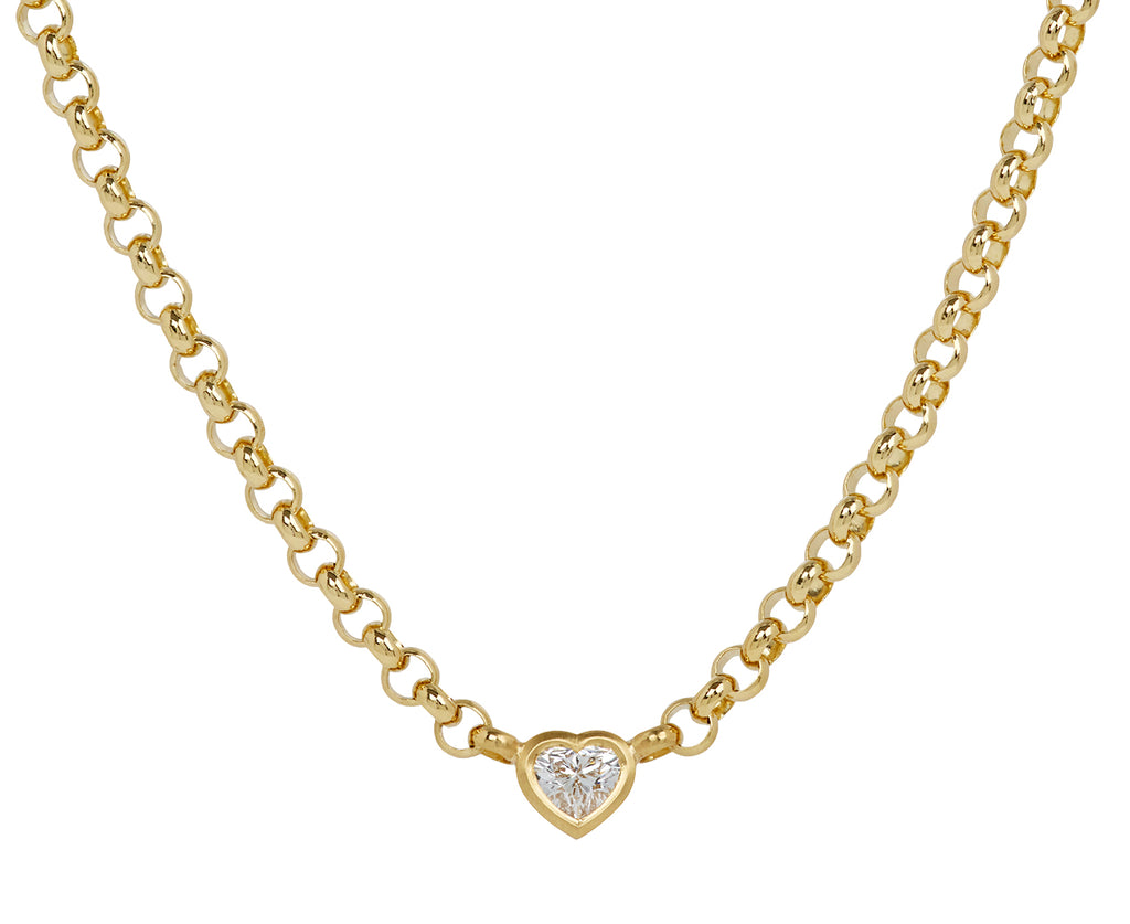 Medium Diamond Sweetheart Necklace