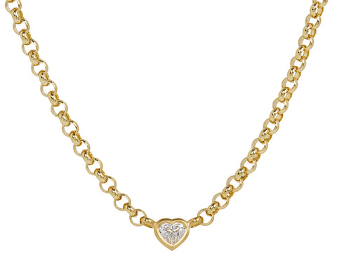 Medium Diamond Sweetheart Necklace
