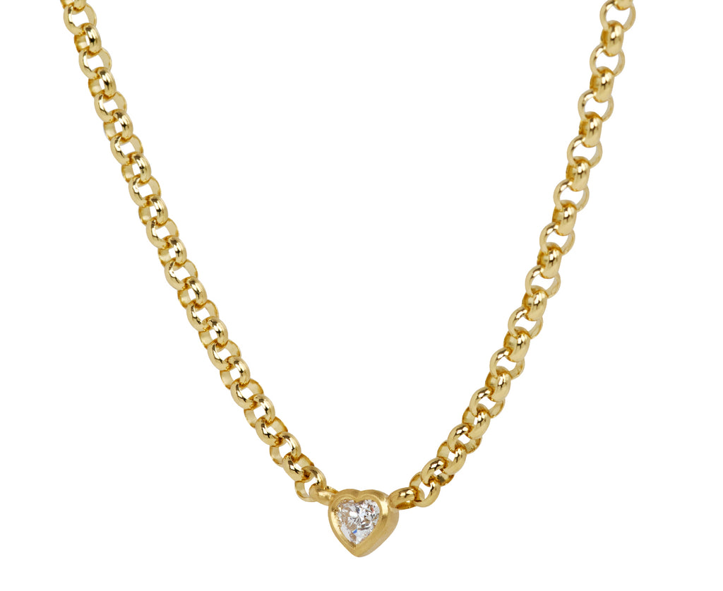 Medium Diamond Sweetheart Necklace