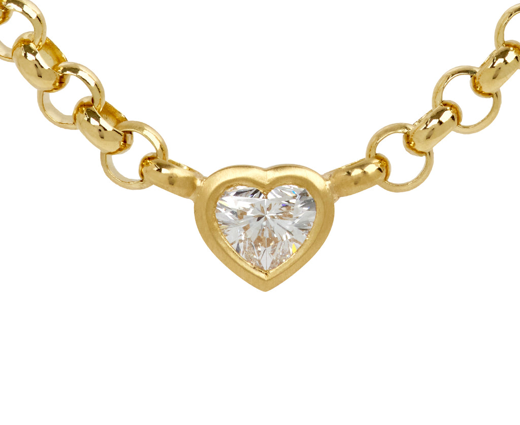 Medium Diamond Sweetheart Necklace