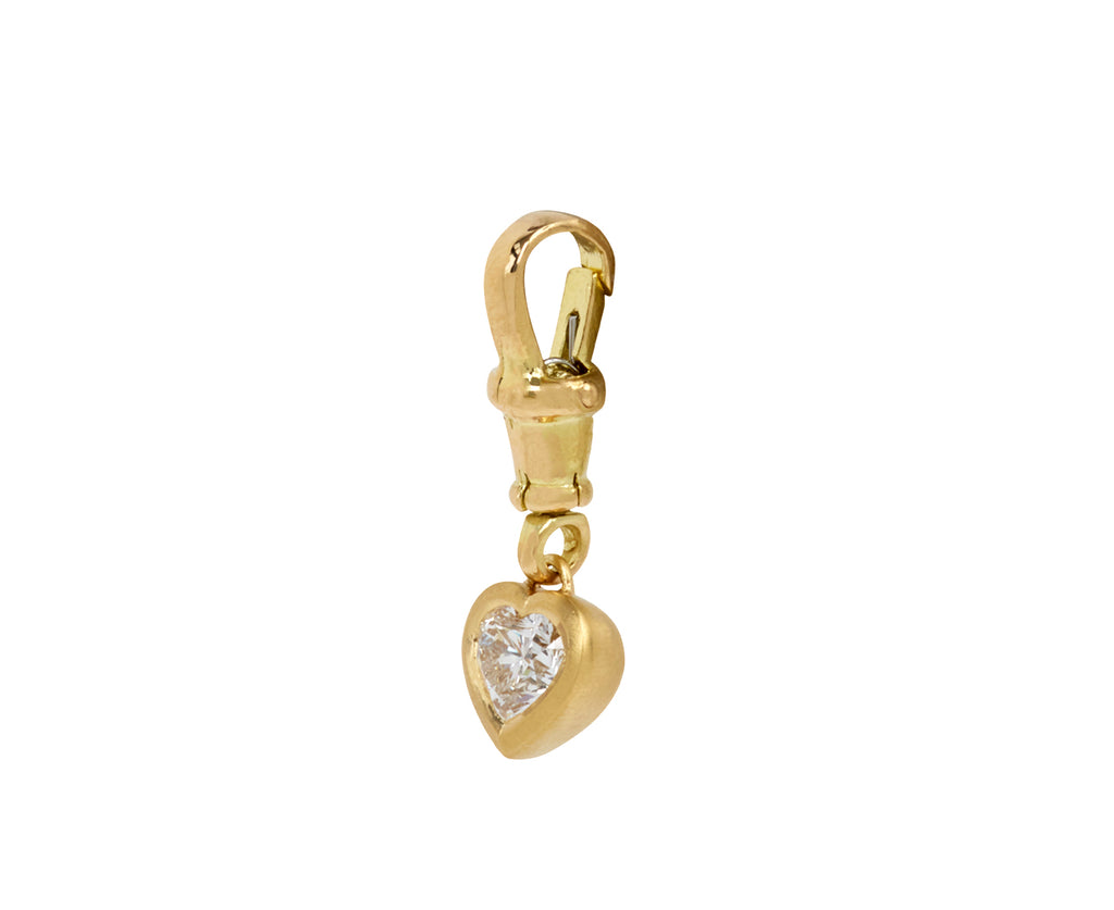 Medium Diamond Sweetheart Charm Pendant with Albert Swivel ONLY