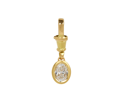 Medium Oval Diamond Secrets of the Sea Charm Pendant ONLY