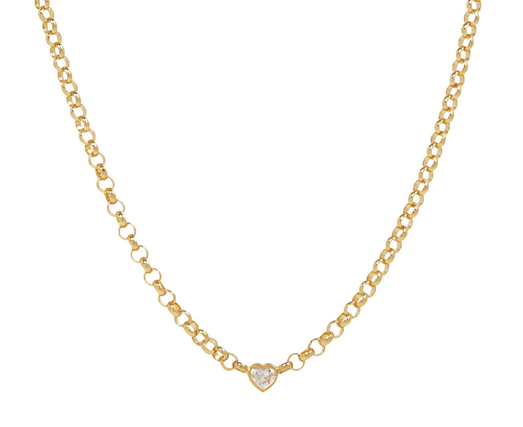 Small Diamond Sweetheart Necklace