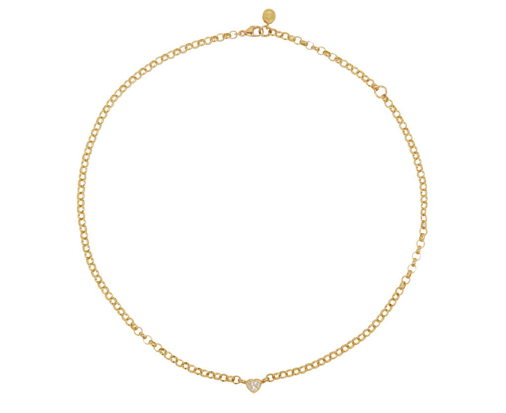 Small Diamond Sweetheart Necklace