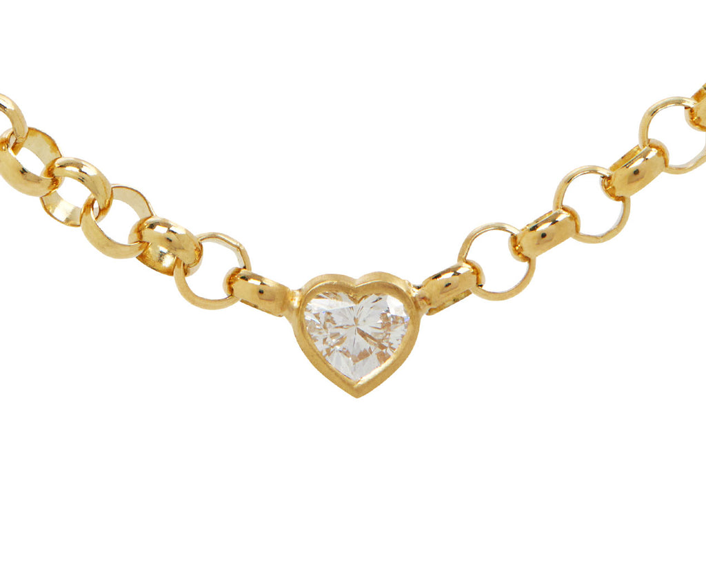 Small Diamond Sweetheart Necklace