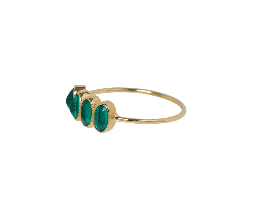 Celine Daoust Emerald Ring - Side View