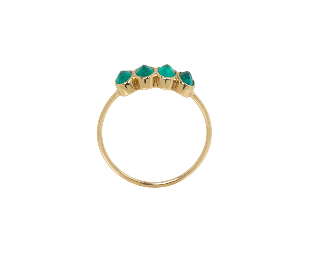 Celine Daoust Emerald Ring - Top Down View