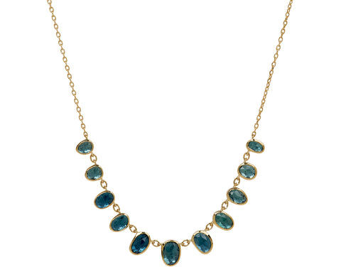 Celine Daoust Blue Tourmaline Pendant Necklace
