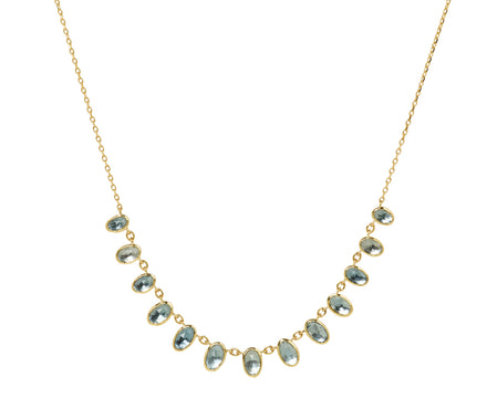 Celine Daoust Aquamarine Pendant Diamonds