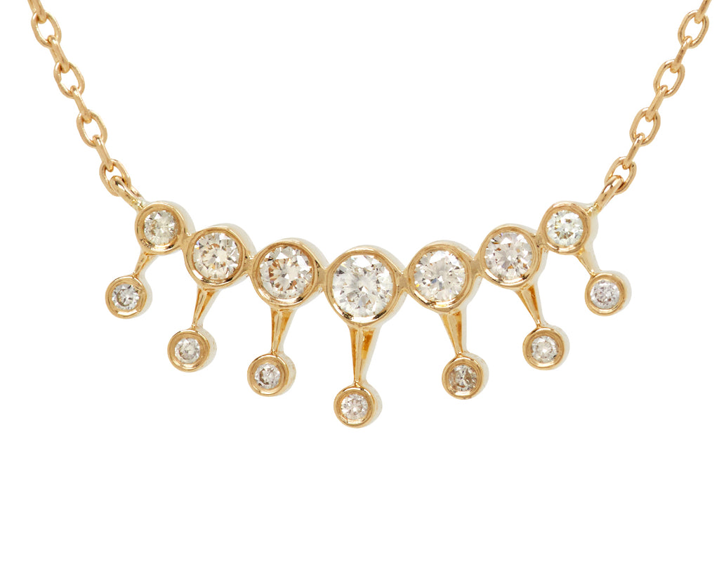 Celine Daoust Diamond Sunbeam Necklace - Closeup
