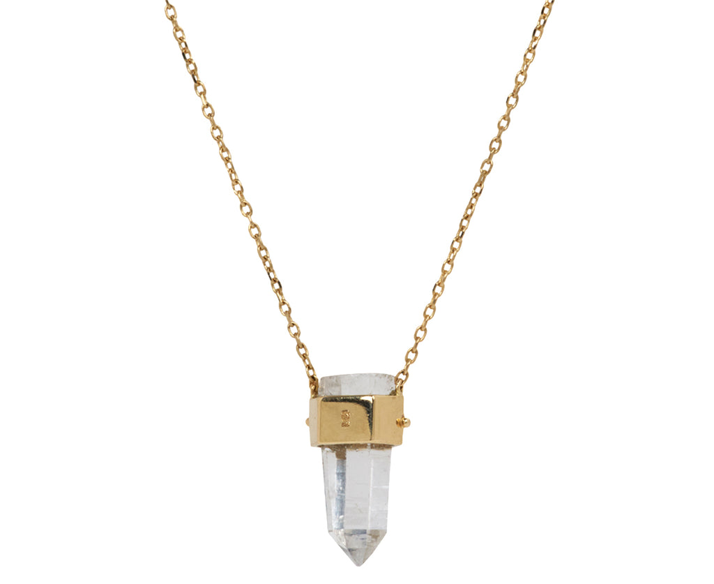 Celine Daoust Rock Crystal and Diamond Pendant Necklace - Back View