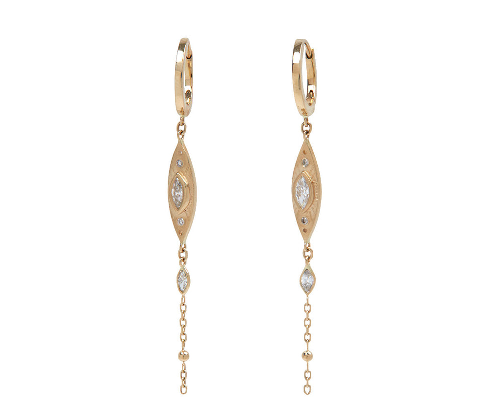 Celine Daoust Marquise Diamond Eye Earrings