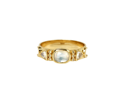 Celine Daoust Moonstone and Diamond Totem Ring