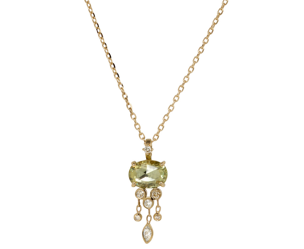Celine Daoust Yellow Sapphire and Diamond Jelly Fish Necklace