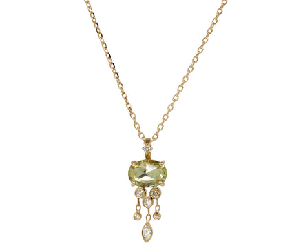 Celine Daoust Yellow Sapphire and Diamond Jelly Fish Necklace