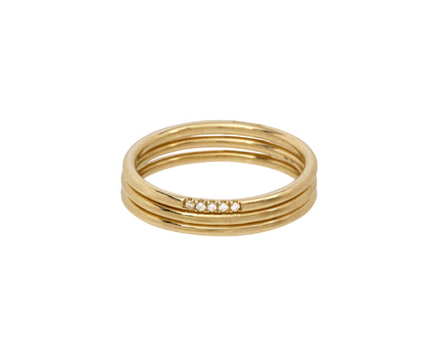 Thick Round Stacking Ring Set
