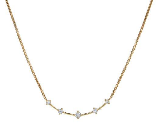Zoë Chicco Diamond Curved Bar Pendant Necklace