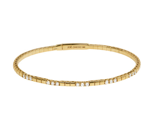 Zoë Chicco Flexible Diamond Station Bangle Bracelet