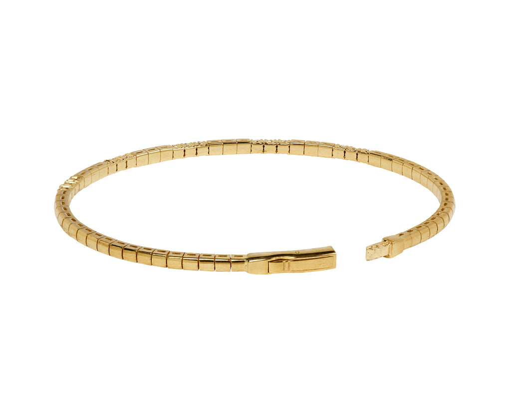 Zoë Chicco Flexible Diamond Station Bangle Bracelet Back Open
