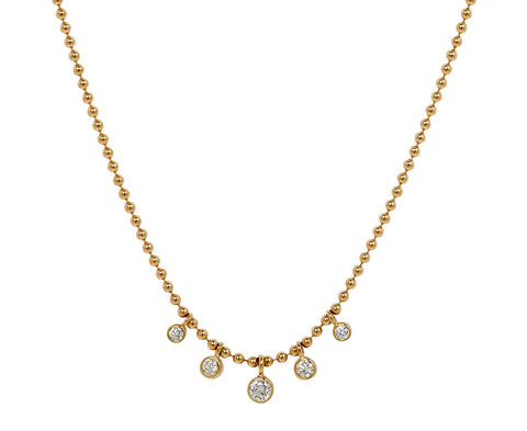 Dangling Diamond Chain Necklace