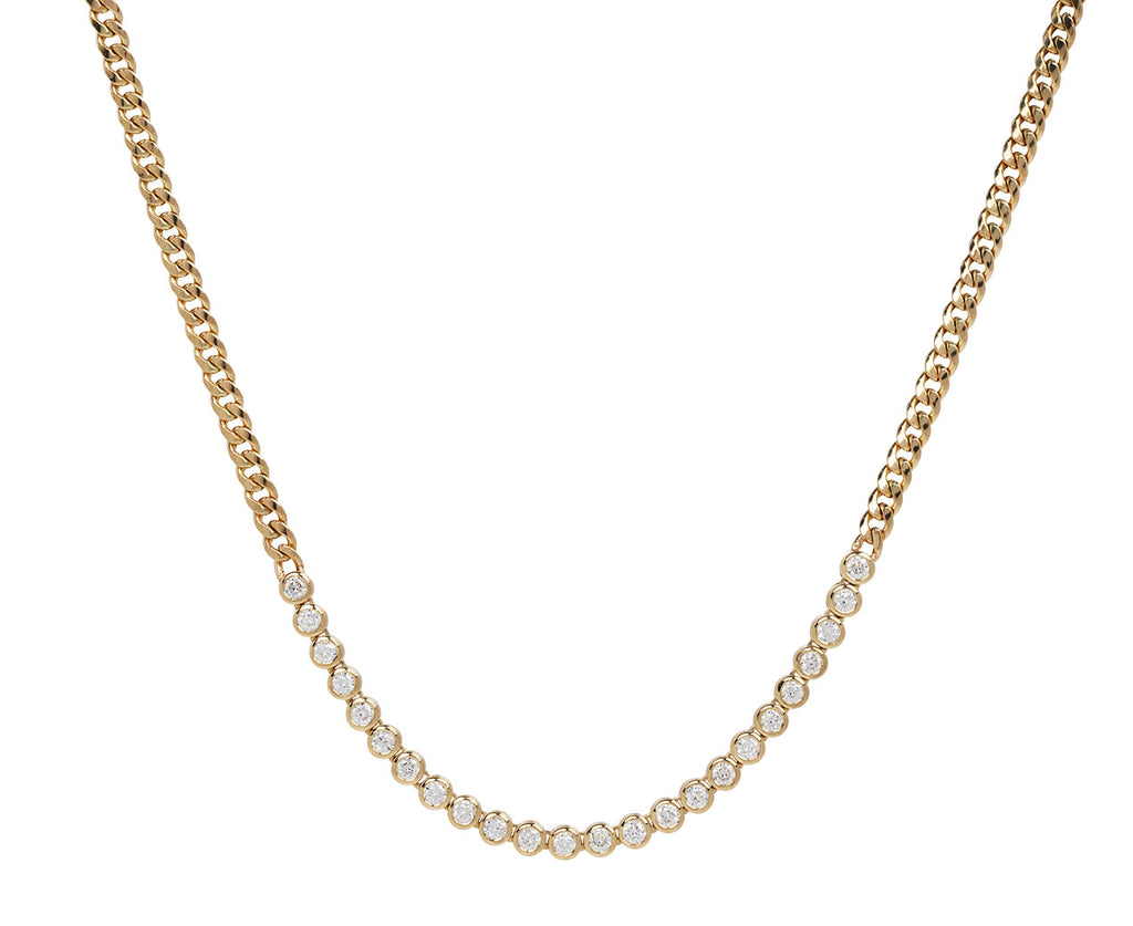 Diamond Tennis Station Necklace
