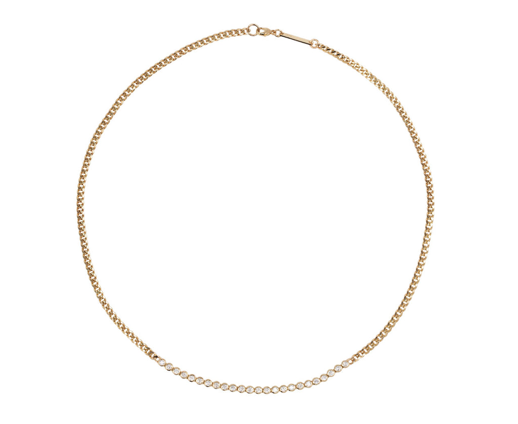 Diamond Tennis Station Necklace