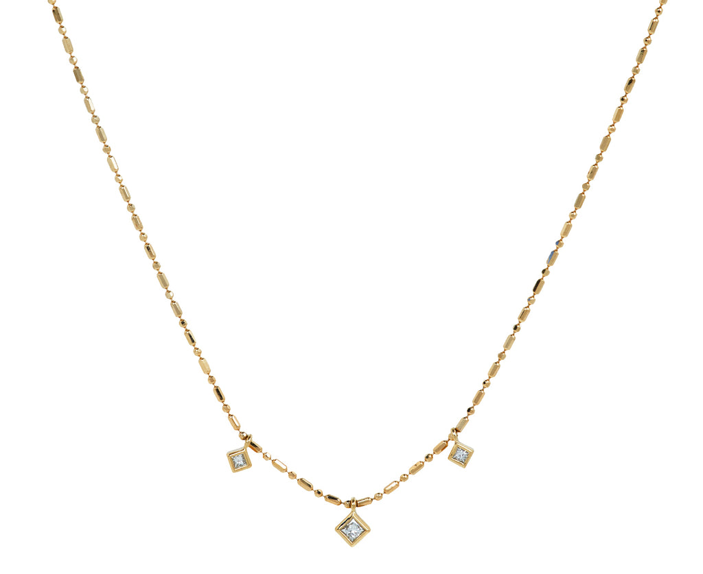 Zoë Chicco Dangling Diamond Pendant Necklace