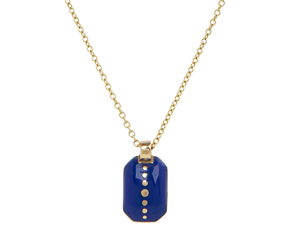 Mini Octagon Sari Gray Spinel Pendant Necklace