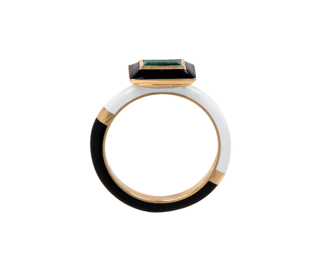 Emerald Baguette Candy Lacquer Ring