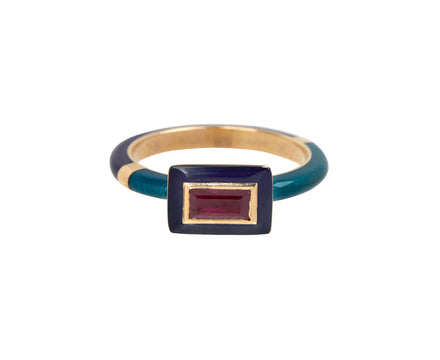 Ruby Baguette Candy Lacquer Ring