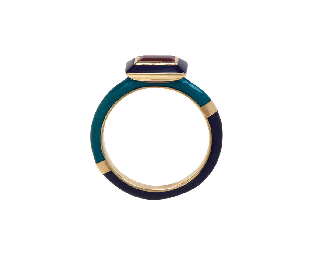 Ruby Baguette Candy Lacquer Ring