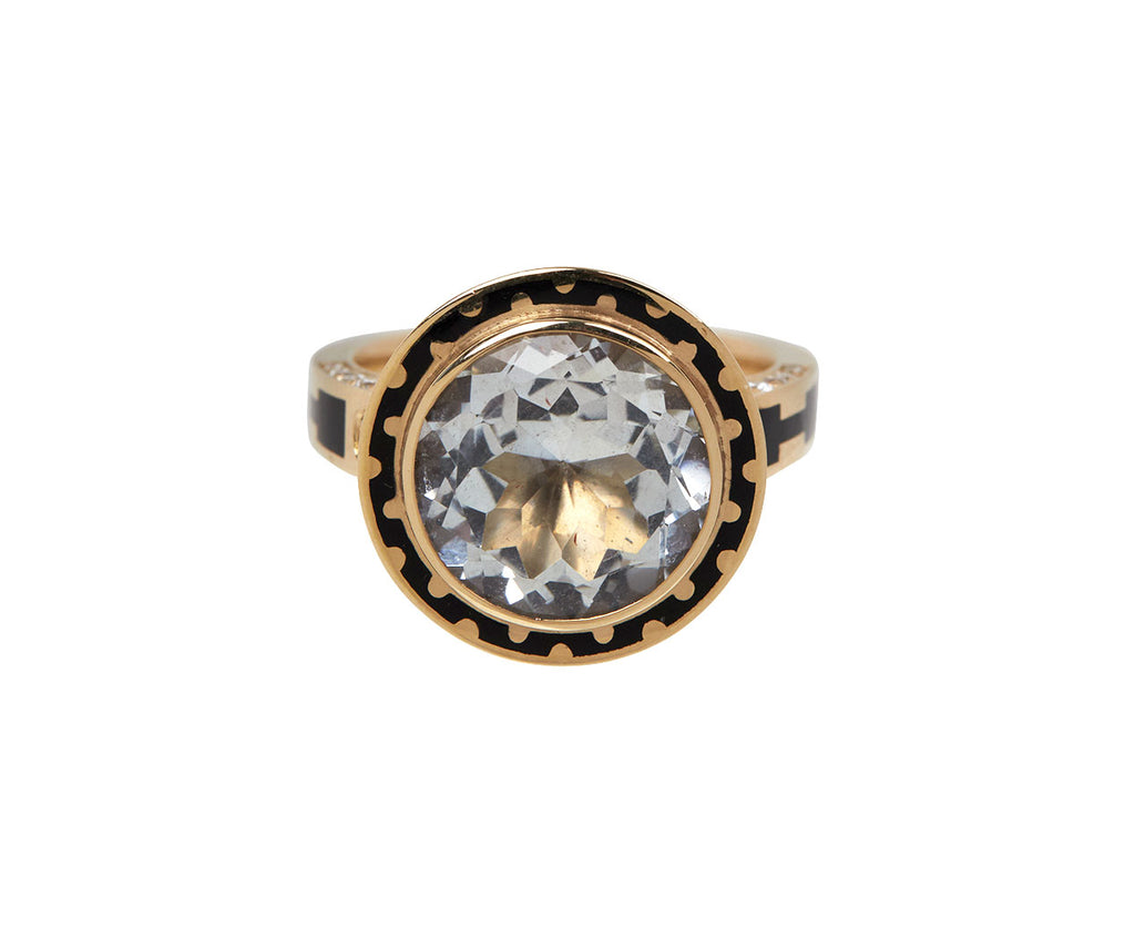White Topaz Candy Lacquer Samarkand Ring