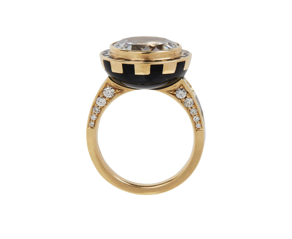 White Topaz Candy Lacquer Samarkand Ring
