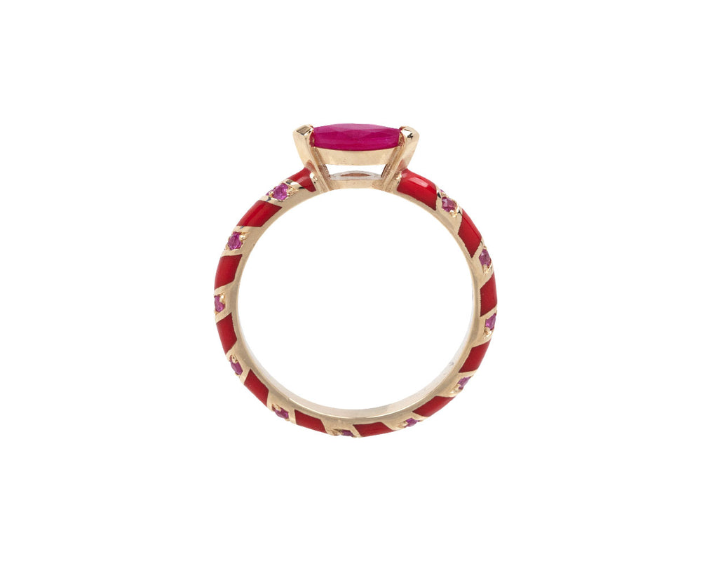 Ruby Candy Stacking Ring