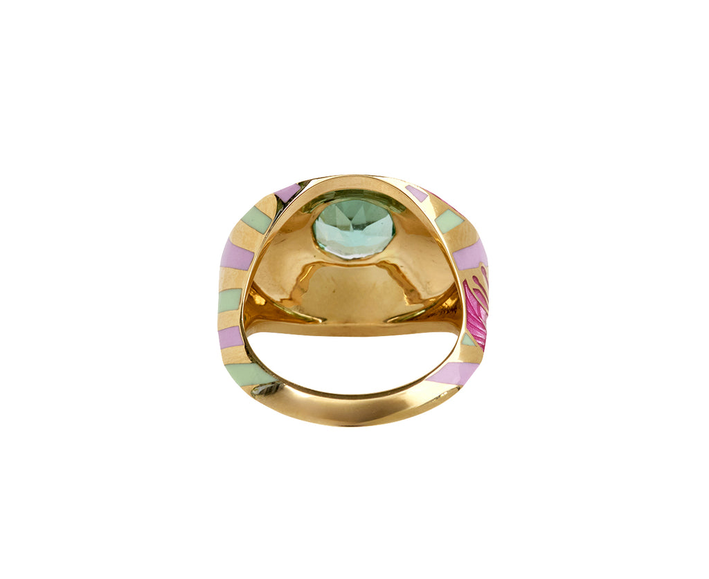 Jaipur Bougianvillea Mint Cocktail Ring