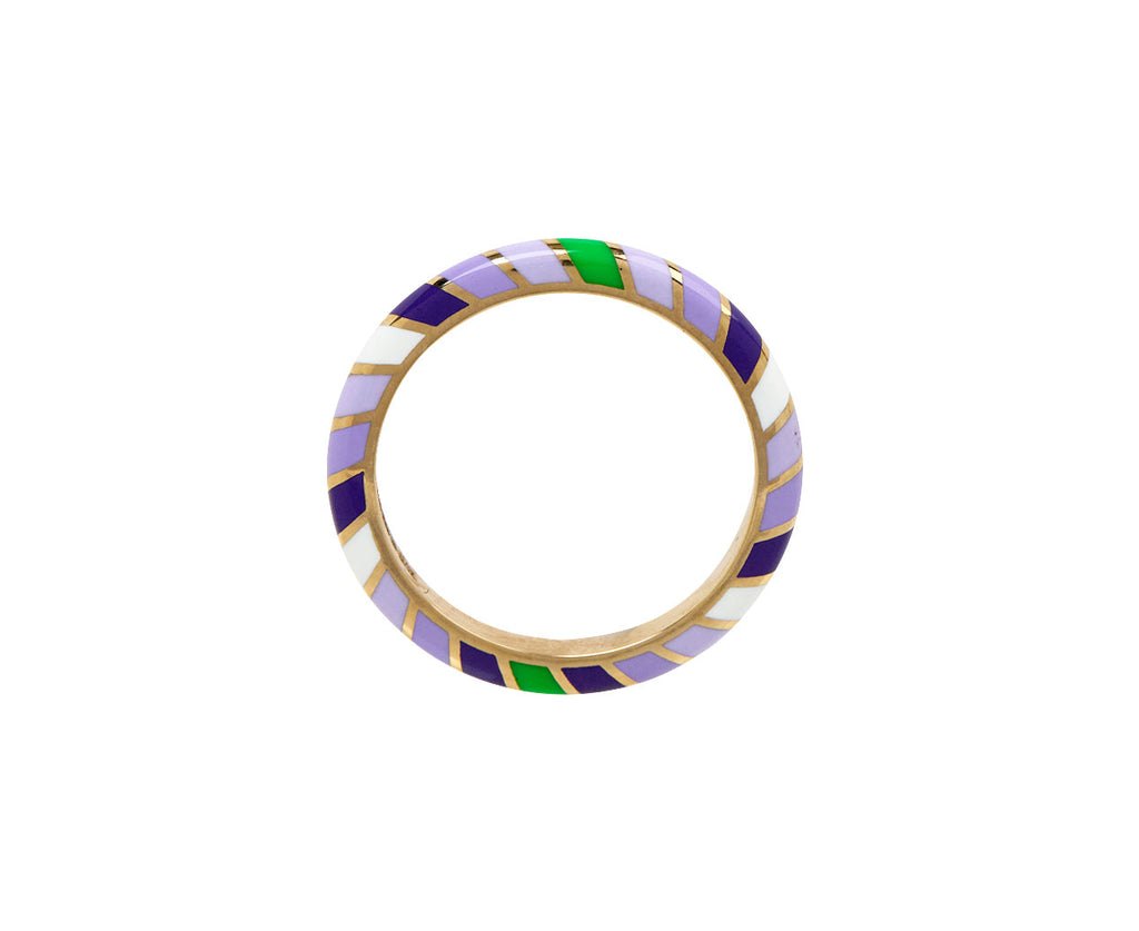 Graduating Lilac and Green Memphis Candy Band