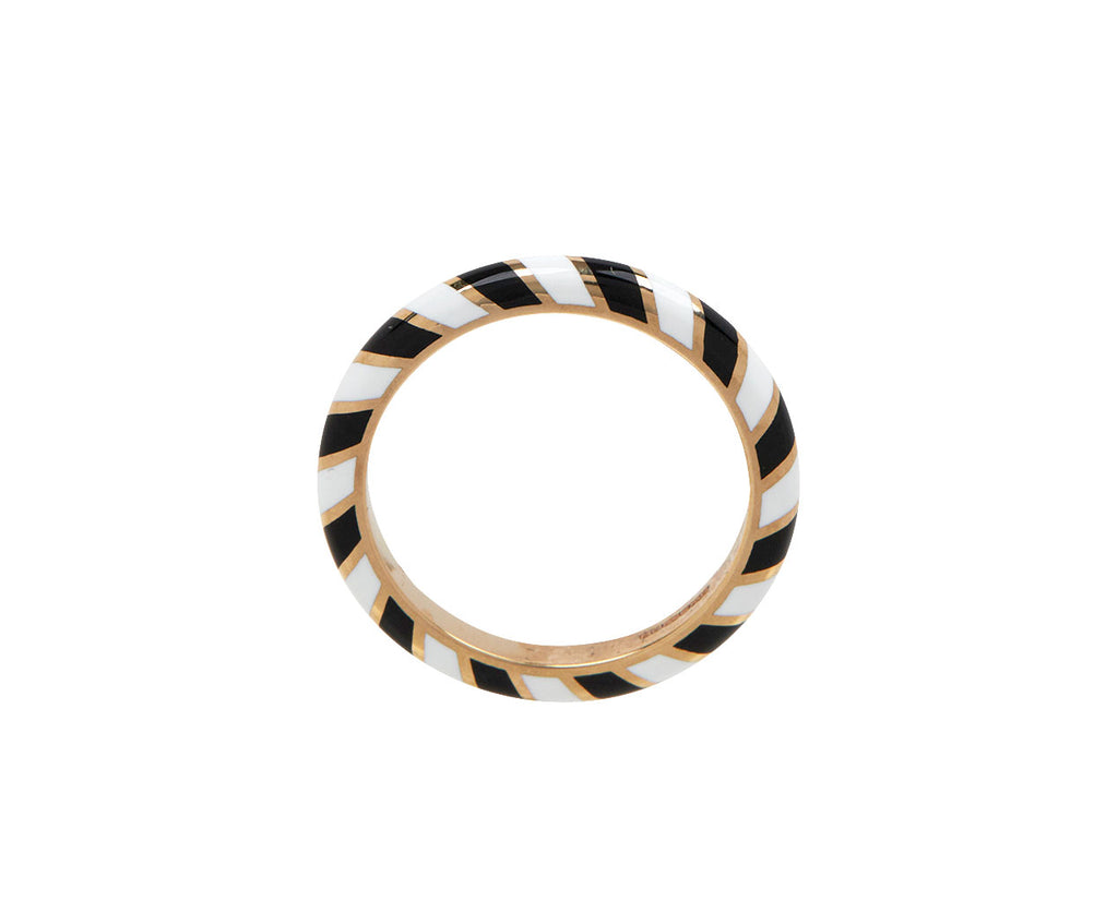 Black and White Striped Slim Memphis Candy Band