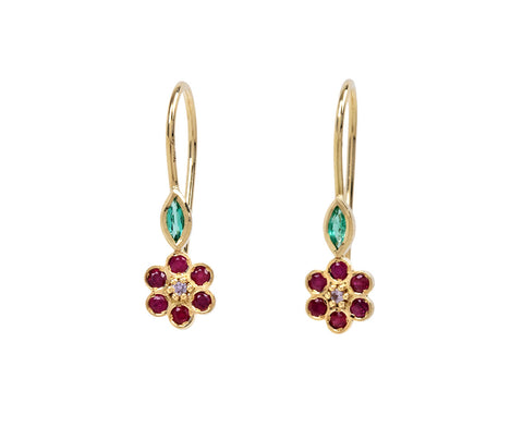 Ruby Miniflower 2 Earrings